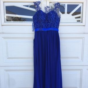 Royal blue bridesmaid dress